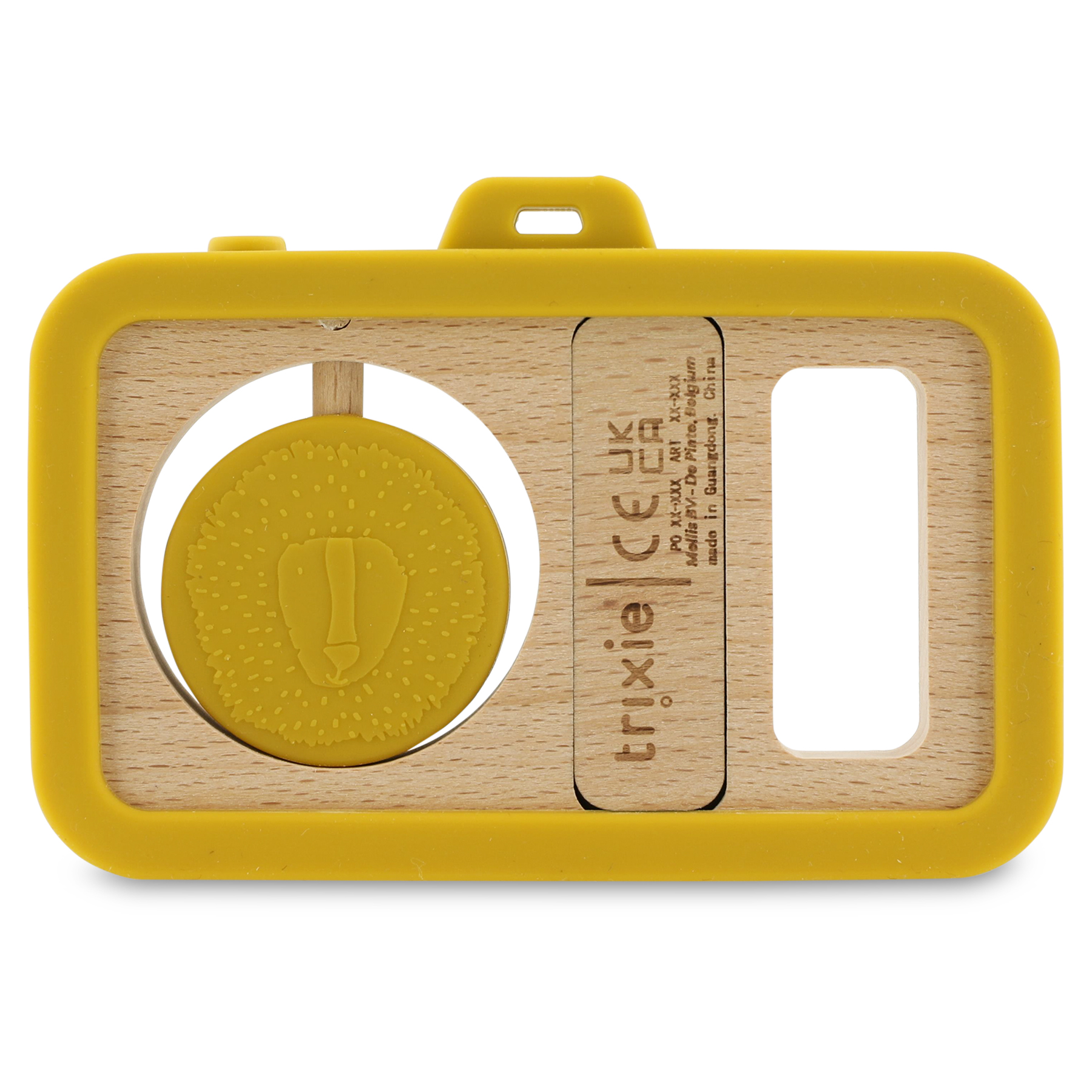 Houten baby camera met siliconen - Mr. Lion